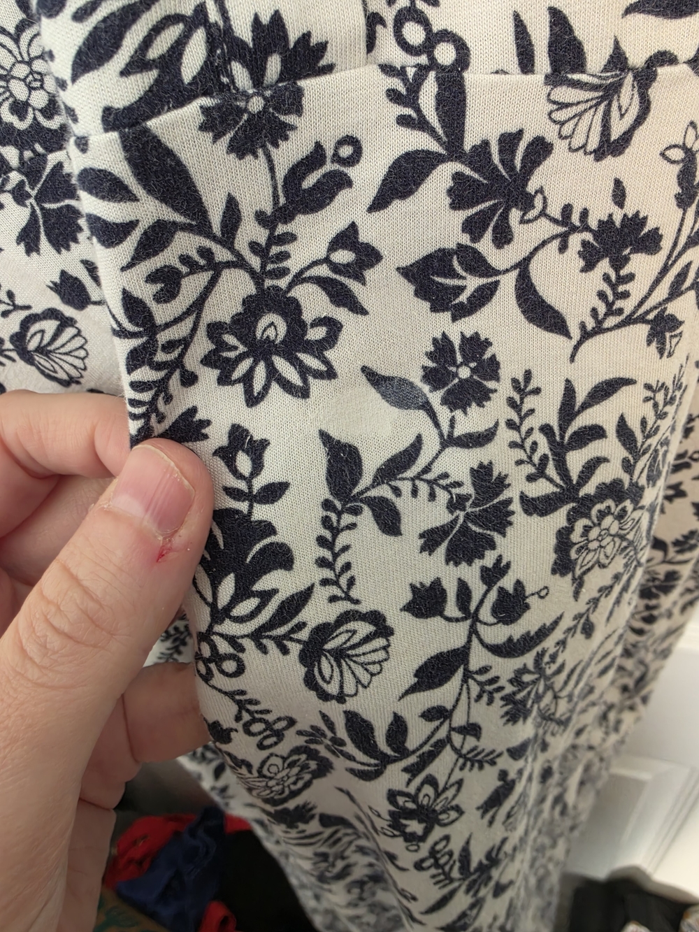 Boden White & Navy Sleeveless Collared Floral Mini Dress Size 6 - Picture 5 of 8